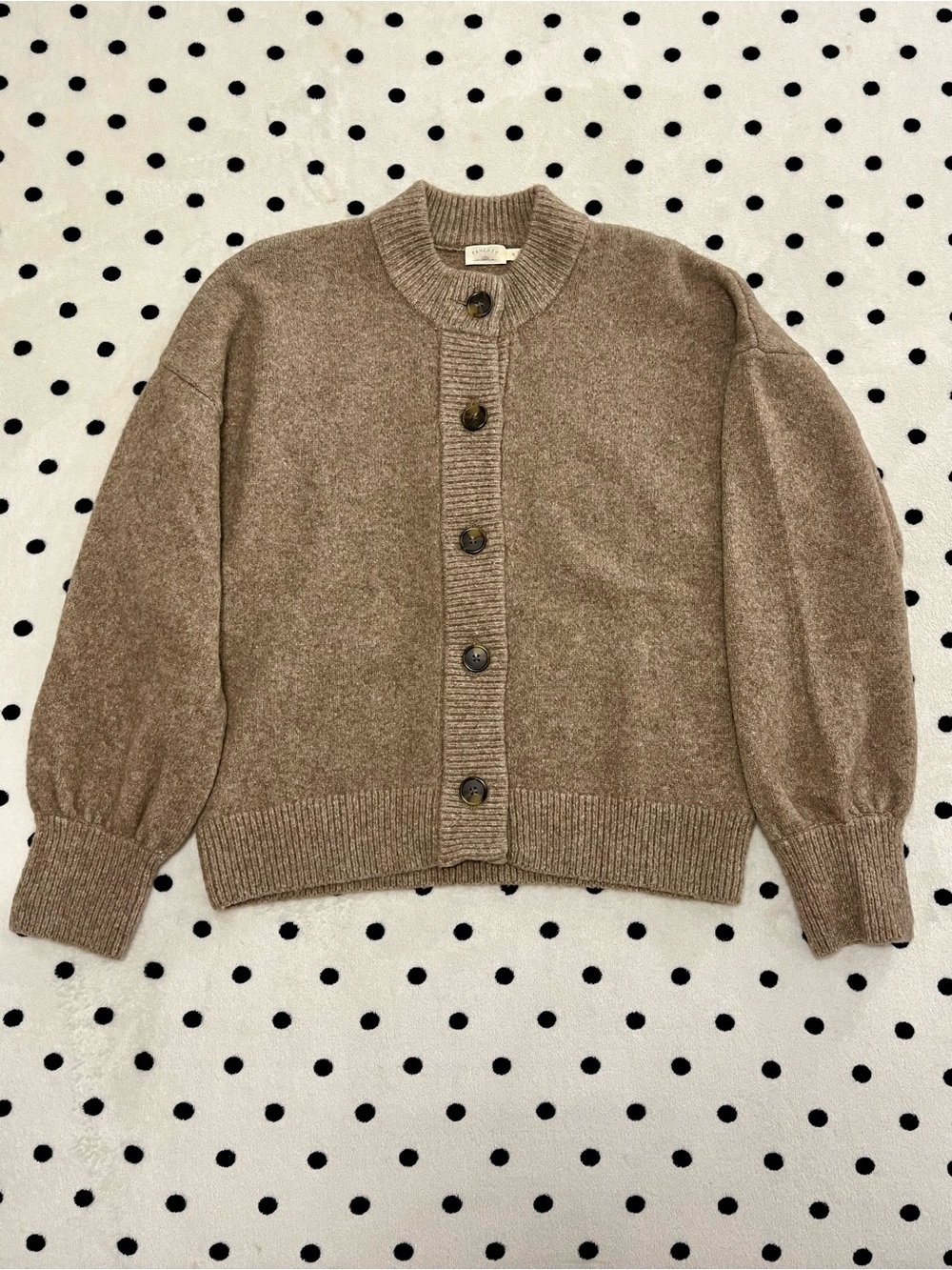 Faherty Alpine Cozy Cardigan in Toffee Brown Size S